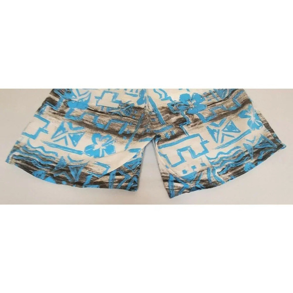 Vintage Newport BLUE Men's 90s Swim Trunks Blue - Picture 8 of 12